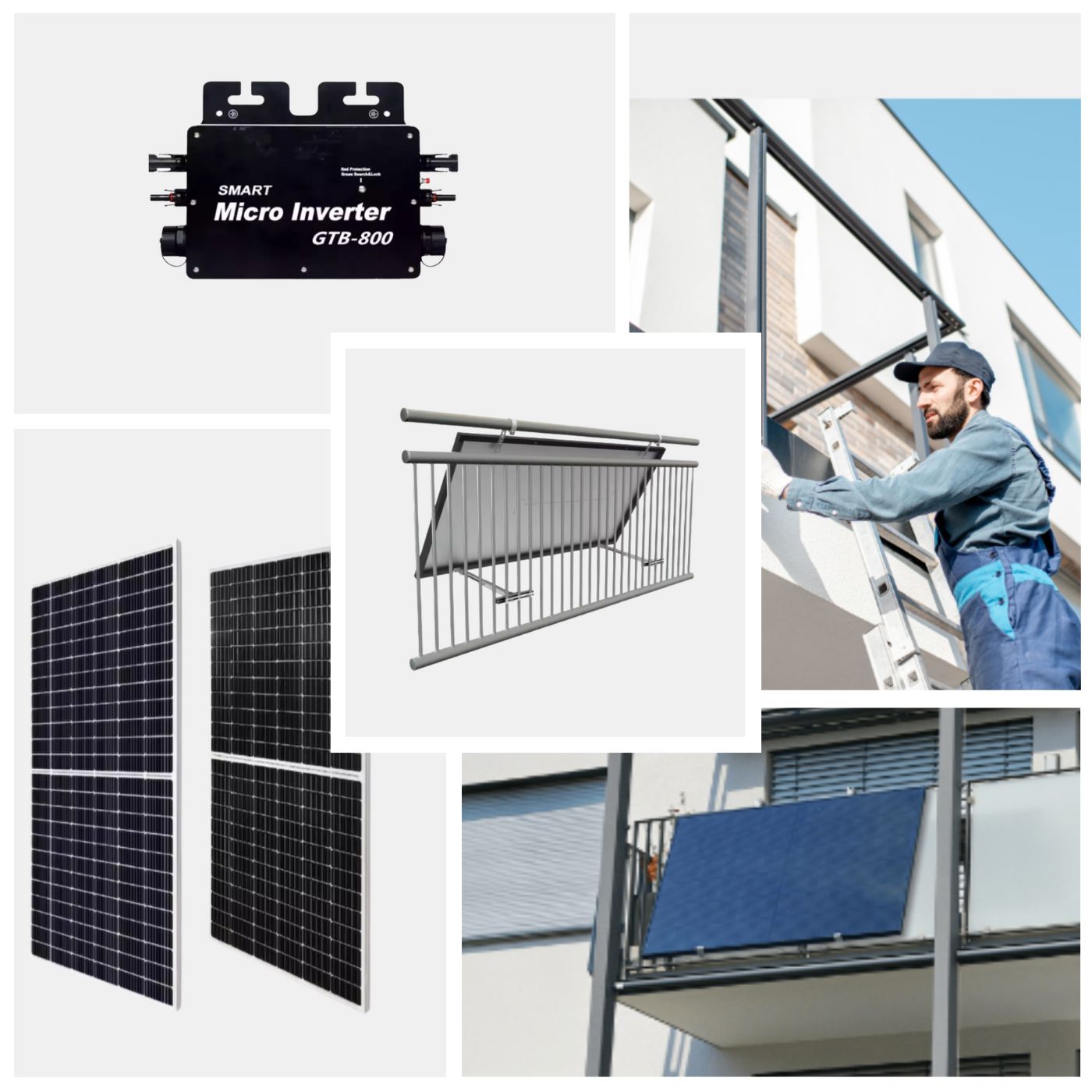 Kit Fotovoltaico da Balcone
