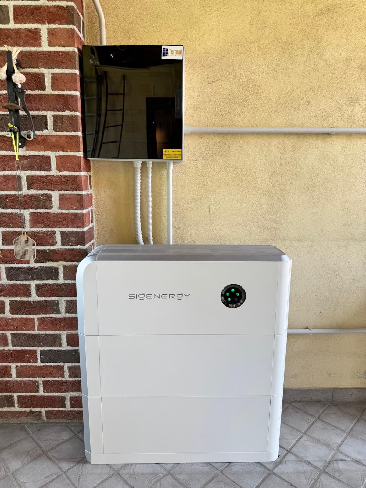 ACCUMULO FOTOVOLTAICO SIGENERGY FELETTO Acccumulo e Inverter Sigenergy a Feletto