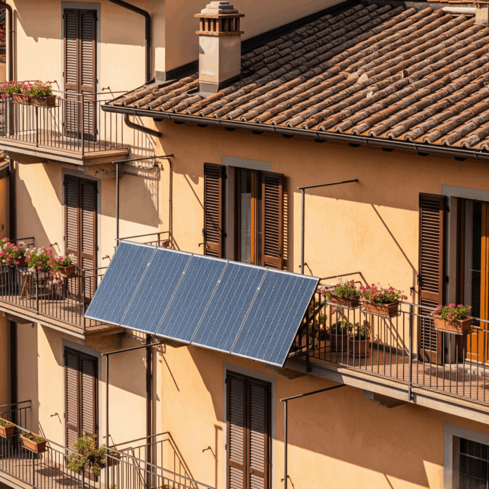 impianto fotovoltaico da balcone